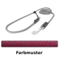 Preview: EASYLONG Hundeleine - L - 4m - roter Swirl mit blau